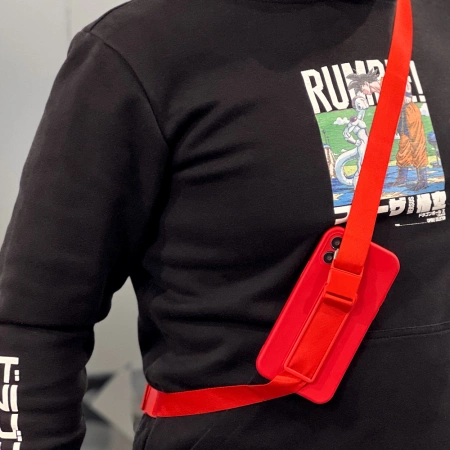 HURTEL ROPE CASE ETUI DO IPHONE 11 PRO ZE SMYCZĄ I ŁAŃCUSZKIEM ŻELOWE