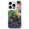 Guess GUHCP14LLFLSB iPhone 14 Pro 6,1" niebieski/blue hardcase Flower Liquid Glitter