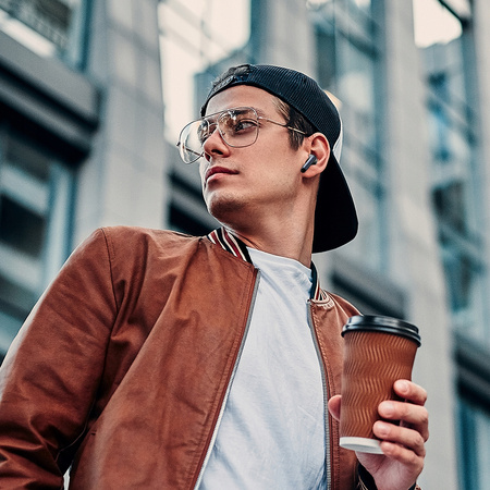 MCDODO SŁUCHAWKI BEZPRZEWODOWE DOUSZNE BLUETOOTH V5.3 Z MIKROFONEM ETUI ANC