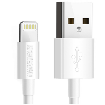 Choetech kabel przewód MFI USB - Lightning 1,2m biały (IP0026 white)