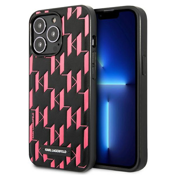 KARL LAGERFELD POKROWIEC DO IPHONE 13 PRO MAX 6,7 MONOGRAM PLAQUE Z OCHRONĄ