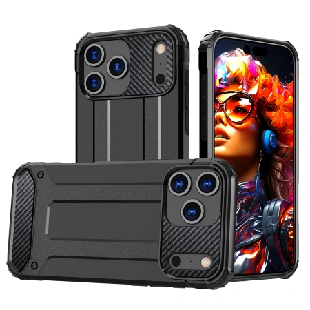 HURTEL ETUI HYBRID ARMOR DO IPHONE 17 PRO PANCERNE Z OCHRONA CAŁEGO