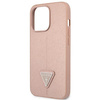 Guess GUHCP14XPSATLP iPhone 14 Pro Max 6,7" różowy/pink hardcase SaffianoTriangle Logo