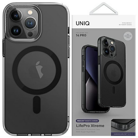 UNIQ etui LifePro Xtreme iPhone 14 Pro 6,1" Magclick Charging szary/frost smoke