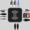 WOZINSKY HUB USB-C 12W 1 Z FUNKCJĄ ŁADOWANIA BEZPRZEWODOWEGO DO LAPTOPA