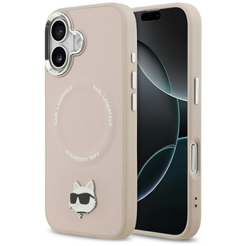 Etui Karl Lagerfeld Choupette Pin        MagSafe do iPhone 17 różowy