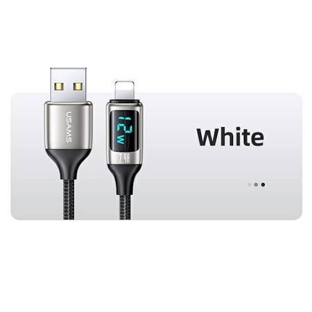 USAMS KABEL PLECIONY U78 DO APPLE IPHONE 11 12 13 14 1.2M SZYBKIE ŁADOWANIE