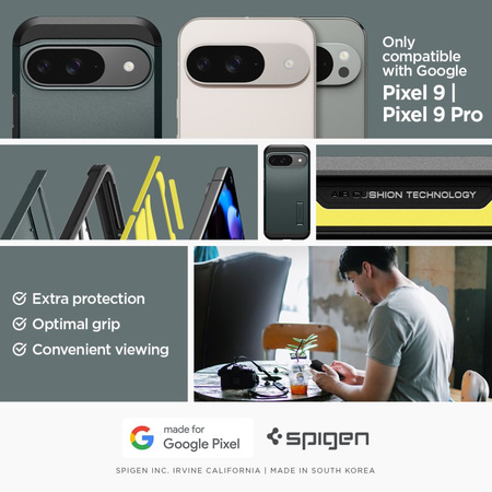 SPIGEN POKROWIEC TOUGH ARMOR DO GOOGLE PIXEL 9 9 PRO OCHRONA ANTYWSTRZĄSOWA