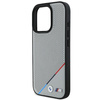 BMW BMHMP16L23PUPDG iPhone 16 Pro 6.3szary/grey hardcase M Perforated Tricolor Line MagSafe