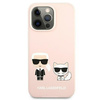 Karl Lagerfeld KLHMP13XSSKCI iPhone 13 Pro Max 6,7" hardcase jasnoróżowy/light pink Silicone Ikonik Karl & Choupette Magsafe