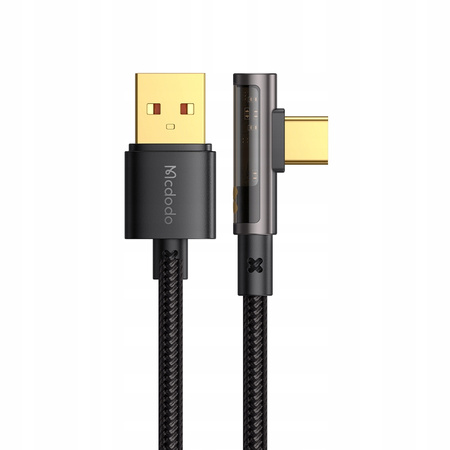 MCDODO KABEL USB-C KĄTOWY SZYBKIE ŁADOWANIE DO SAMSUNG USB TYP C 6A 100W 2M