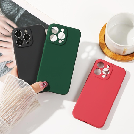 Silicone case etui Xiaomi Redmi Note 11 / Note 11S silikonowy pokrowiec czarne