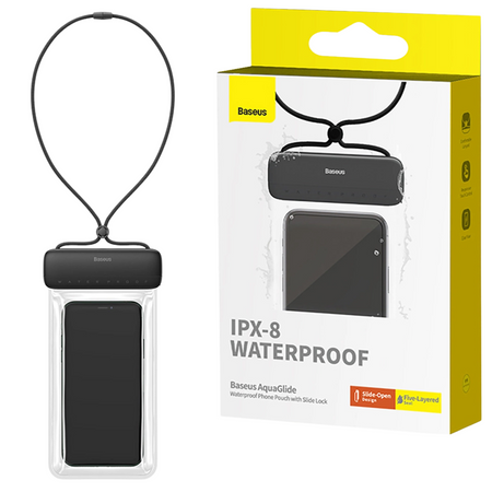 BASEUS ETUI WODOODPORNE AQUAGLIDE DO SMARTFONÓW IPHONE 11 12 13 14 OCHRONA