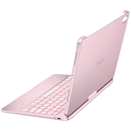 Etui Typecase Flexbook Touch z klawiaturą do iPad 11" (A16) 2025 / iPad 10.9" 2022 jasno różowy