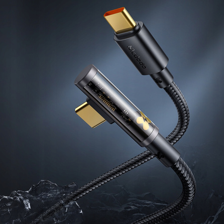  McDodo Kabel Prism, USB-C, kątowy,  szybki, 100W 5A, 1.8M