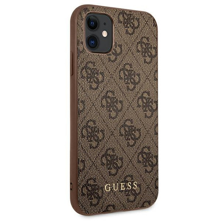 GUESS POKROWIEC DO IPHONE 11 XR 6,1 4G METAL GOLD LOGO Z DODATKOWĄ OCHRONĄ