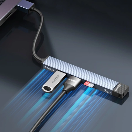 ORICO HUB USB-A DO APPLE 1x USB 3.0 3x USB 2.0 PRZEJŚCIÓWKA STACJA DOKUJĄCA