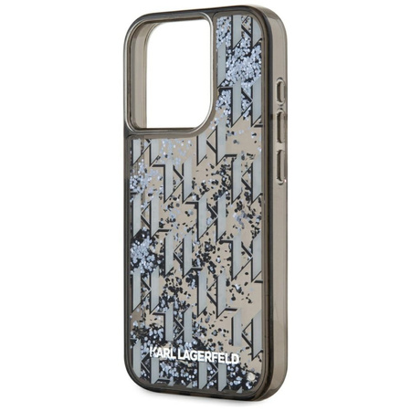 KARL LAGERFELD ETUI LIQUIDE GLITTER MONOGRAM GRADIENT DO IPHONE 15 PRO MAX