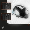 Kask narciarski Qunature 10130003003 z nausznikami snowboard rozmiar L - czarny