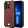 Etui BMW BMHMP14X22RPSR na iPhone 14 Pro Max burgundowy/burgundy Leather Seats Pattern MagSafe