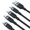 JOYROOM KABEL 4W1 DO ŁADOWANIA 2 X USB-C DO LIGHTNING MICRO DO TRANSMISJI