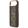 Etui Guess 4G Stripe MagSafe do iPhone Air brązowy