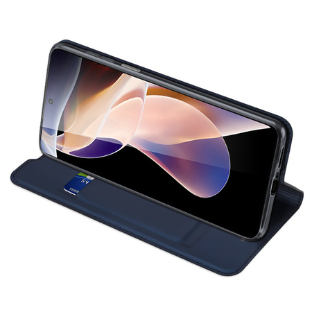 Dux Ducis Skin Pro kabura etui pokrowiec z klapką Xiaomi Redmi Note 11 Pro+ 5G (China) / 11 Pro 5G (China) / Mi11i HyperCharge / POCO X4 NFC niebieski