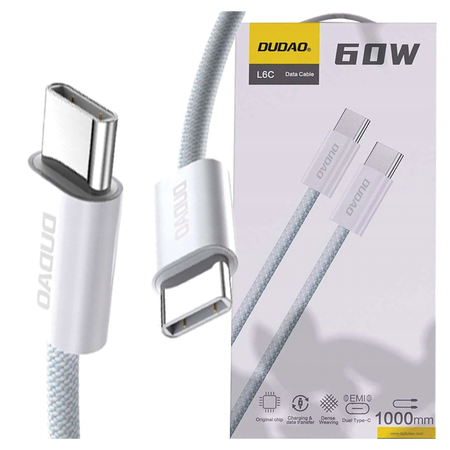 DUDAO KABEL USB-C USB-C 2M PD 30W DO TELEFONÓW I TABLETÓW SZYBKIE ŁADOWANIE