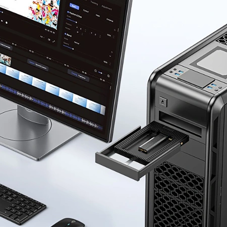 ORICO ADAPTER PRZEJŚCIÓWKA M.2 NGFF NA 3.5 DO DYSKÓW HDD SSD CZARNY