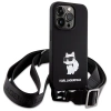 Etui Karl Lagerfeld Crossbody Silicone Choupette do iPhone 15 Pro - czarne