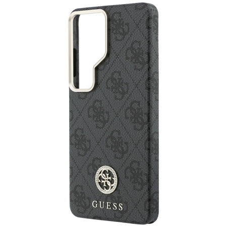 Etui Guess 4G Rhinestone Round Logo      MagSafe do Samsung Galaxy S26 Ultra czarny