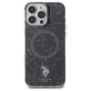 US POLO ASSN POKROWIEC DO MAGSAFE DO IPHONE 16 PRO 6.3 CZARNY Z RINGIEM