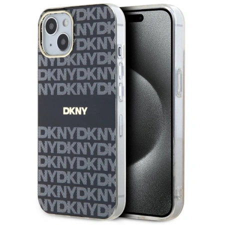 DKNY ETUI HARDCASE DO IPHONE 14 15 13 6.1 IML MONO STRIPE DO MAGSAFE