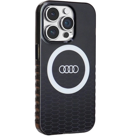 Etui Audi IML Big Logo MagSafe na iPhone 14 Pro - czarne