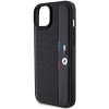 Etui BMW Perforated Tricolor Line na iPhone 15 Plus / 14 Plus - czarne