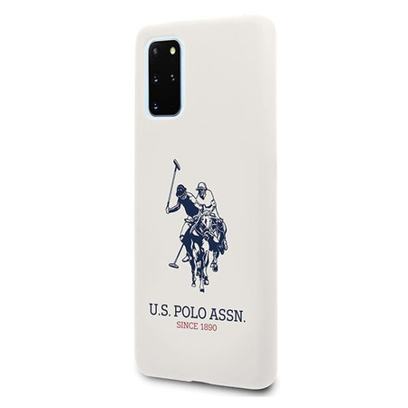 Etui U.S. Polo Assn. Silicone Collection na Samsung Galaxy S20+ - białe