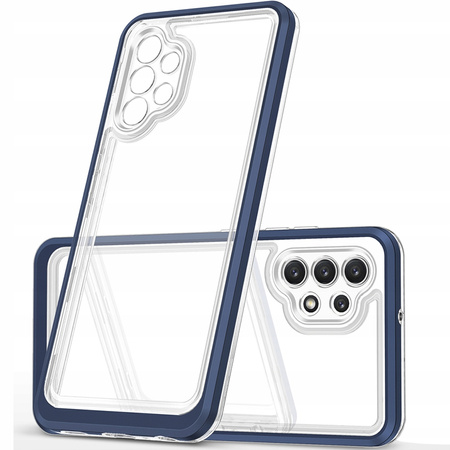 HURTEL CLEAR 3IN1 ETUI DO SAMSUNG GALAXY A72 4G POKROWIEC ŻELOWY Z RAMKĄ