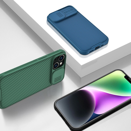 Nillkin CamShield Pro Case etui iPhone 14 pancerny pokrowiec osłona na aparat kamerę zielony