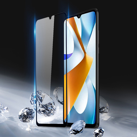 Dux Ducis 9D Tempered Glass szkło hartowane Xiaomi Poco C40 9H z czarną ramką