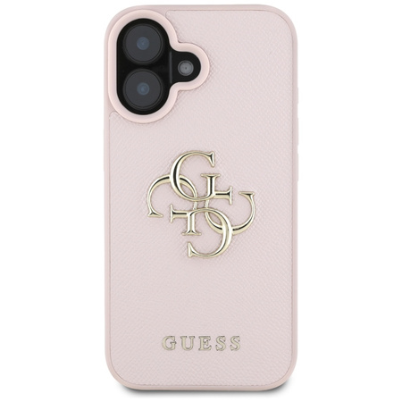 GUESS POKROWIEC TPU DO IPHONE 16 4G LOGO GRANULOWANE WERSJA CLASSIC