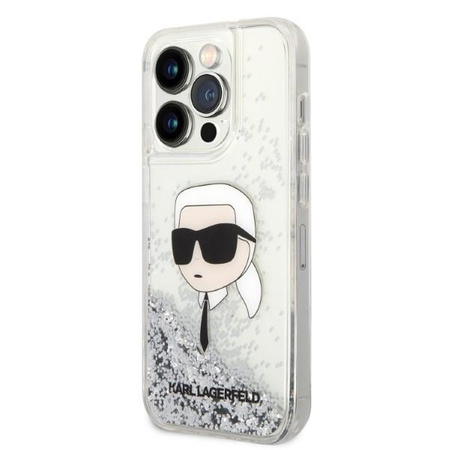 Karl Lagerfeld KLHCP14XLNKHCH iPhone 14 Pro Max 6,7" srebrny/silver hardcase Glitter Karl Head