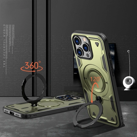 HURTEL ETUI HYBRID ARMOR TRENDY Z DO MAGSAFE DO IPHONE 16 PRO WYSOKA