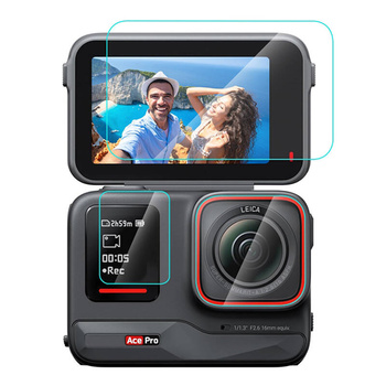 PULUZ OSŁONA SZKŁA HARTOWANEGO 3 W 1 DO INSTA360 ACE PRO ZESTAW OCHRONNY