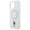 U.S. POLO ASSN. ETUI POKROWIEC DO IPHONE 16 PRO DO MAGSAFE IML RING BIAŁE