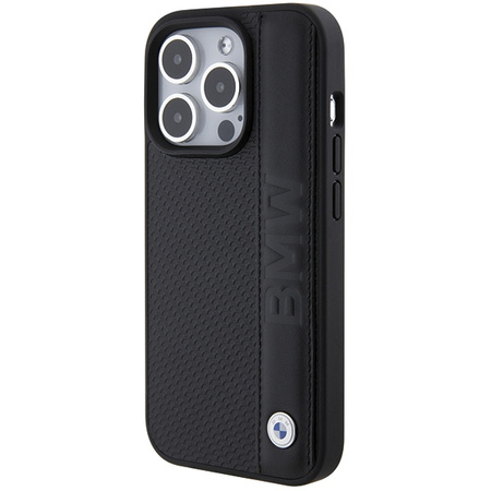 BMW ETUI HARDCASE LEATHER TEXTURED STRIPE DO IPHONE 15 PRO MAX 6.7