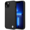 Etui BMW BMHCP14SSILBK na iPhone 14 - czarne Silicone Metal Logo