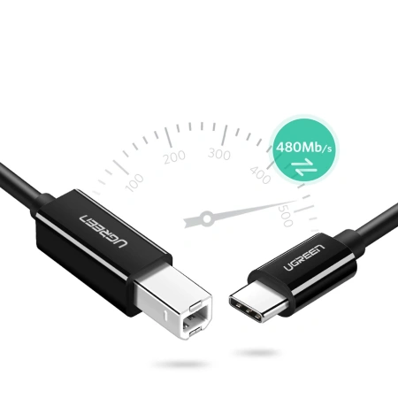 UGREEN KABEL USB-C DO USB-B 2.0 1M DO DRUKARKI SKANERA I SPRZĘTU BIUROWEGO