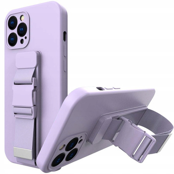 HURTEL ROPE CASE ETUI Z ŁAŃCUSZKIEM DO IPHONE 12 PRO ZE SMYCZĄ ŻELOWE