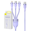 BASEUS KABEL PRZEWÓD 3W1 DO LIGHTNING IPHONE 12 13 14 USB-C MICRO 100W 1.5M