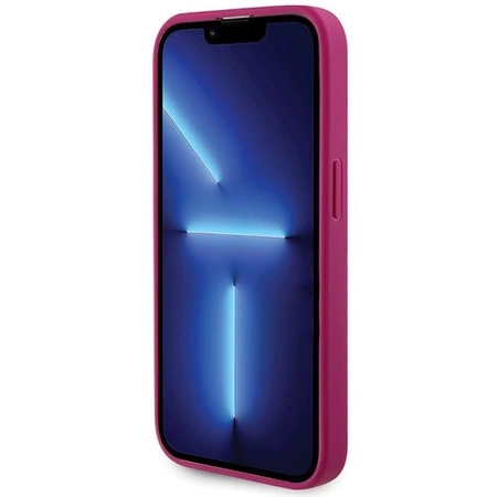 Etui Guess Strass Metal Logo do iPhone 15 Pro Max - różowe